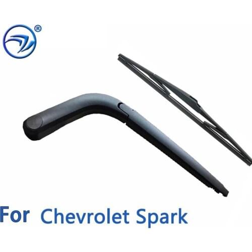Wiper 12" Rear Wiper Blade & Arm Set Kit For Chevrolet Spark M300 2009 - 2015 2010 2012 2013 Windshield Windscreen Rear Window
