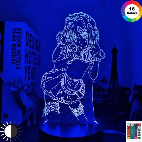 DxD Koneko Toujou Led Night Light for Bedroom Decor Nightlight Birthday Gift Anime 3d Lamp Koneko Toujou High School DxD