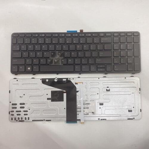 NEW US laptop keyboard FOR HP For Zbook 15 17 G1 G2 PK130TK1A00 SK7123BL with backlight/Pointer 733688-001