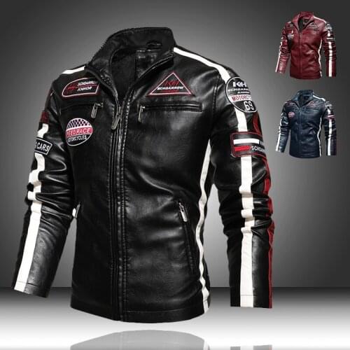 New Men Faux Leather Jacket Motorcycle 5XL Mens Jackets Black Jaqueta de Couro Masculina Outwear Male PU Leather Coats Mens