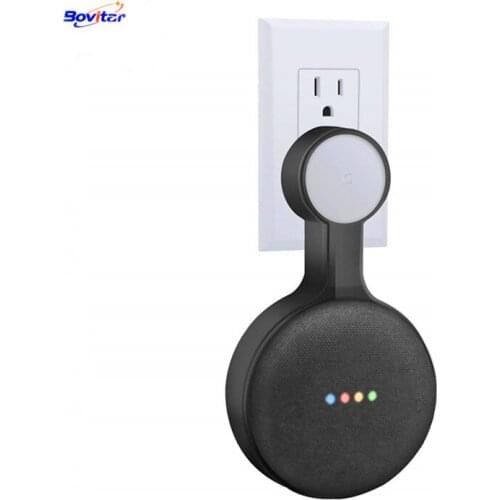 Bovitar New Outlet Wall Mount Holder Stand for Google Home Mini, A Space-Saving Accessories for Google Home Mini Voice Assistant