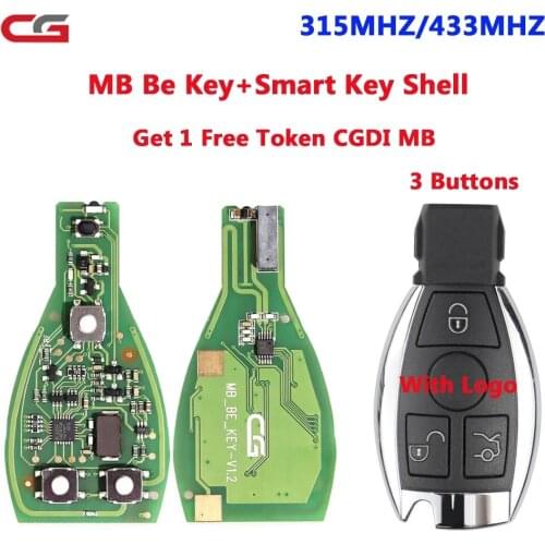 Original CGDI MB Be Key Support All Mercedes Till FBS3 315MHZ/433MHZ Get 1 Free Token for CGDI MB