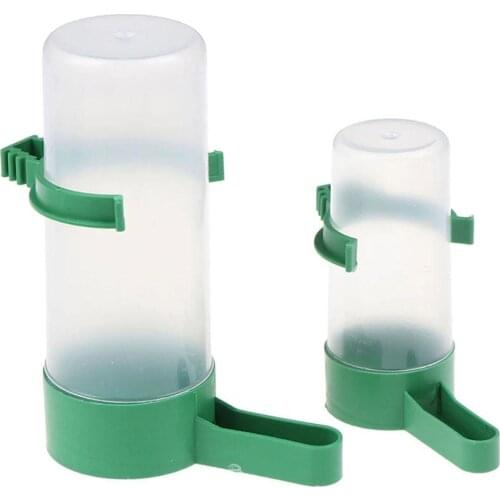 60/140ML Bird Water Drinker Feeder Waterer With Clip Drinking Cup Bowls Pet Bird Supplies Dispenser Bottle For Pet Parrot Cage