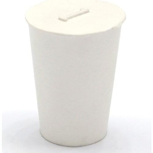 10pcs 14/19mm Rubber Stopper For Laboratory Test Tube Solid Bungs Airlock Lab Use