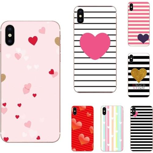 Pink Stripe Heart Bow Knot Flamingo Love For Samsung Galaxy A90 5G A51 A71 A81 A7 A9 2018 A10 A20 A30 A40 A50 A60 A70 A80 A20E