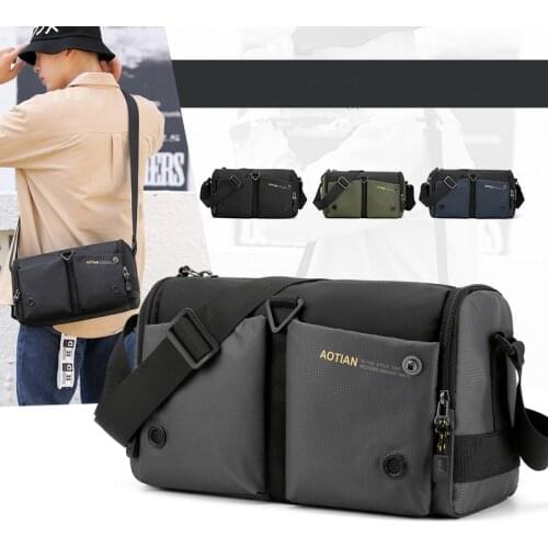 Scione Mens Lightweight Shoulder Bag Male Handbags Nylon Man Messenger Bag Simple Travel Crossbody Bag Dropshipping