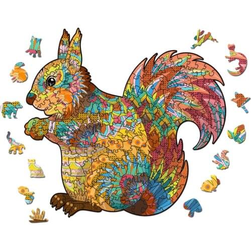 Unique Panda 3D Wooden Puzzle Adult Kids Jigsaw Puzzles Animal Puzzles Boutique Gift Box Packaging Children Christmas Gifts Toys