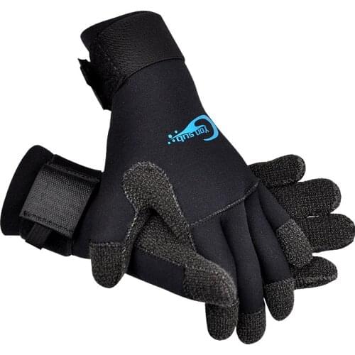YONSUB scuba 3MM Diving wetsuit Gloves For Underwater Hunting Non-slip Spearfishing Equipment Adjustable Black Gloves