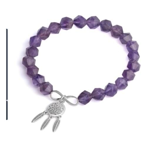 Natural Crystal Bracelet Women`s Yoga Balance Protection Bracelet