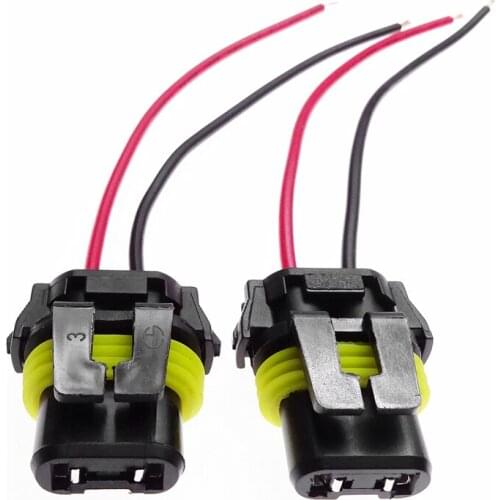 1 Pair 9005 9006 Bulb Socket Adapter Female Connector Wiring Harness for Car Headlight Fog Lamp Female Adapter Connector Parts