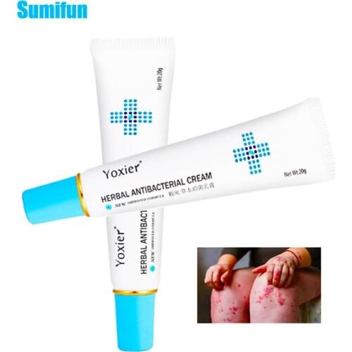1pcs Herbal Antibacterial Cream Eczema Psoriasis Dermatitis Ointment Urticaria Anti-itching Pain Plaster Skin Problem Care P1313