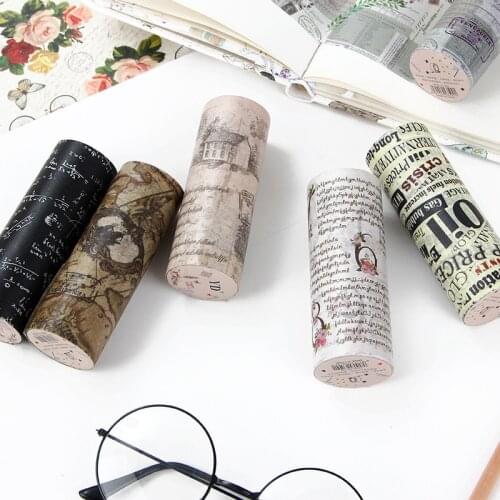 10cm*5m Vintage English postmark poster Map Decorative Adhesive Tape Masking Washi Tape DIY Scrapbooking Sticker Label