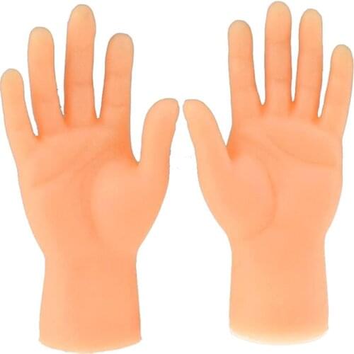 2pcs Funny Five Fingers Open Palms Finger Toys Fluorescent Small Hand Model