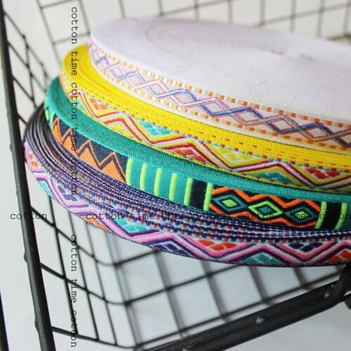 8yards/lot 1.2cm wide lace geometry embroidery webbing ethinic emboried ribbon in vintage style accessory for bag garment