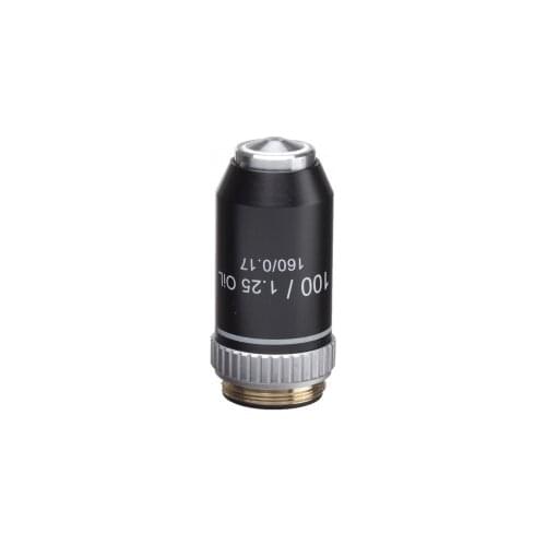 AmScope 100X Achromatic Microscope Oil Immersion Objective with Black Finish SKU: A100XB-SY-V460