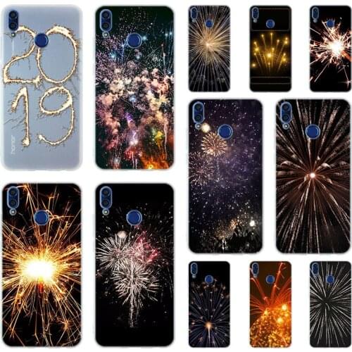 Fireworks pattern Soft TPU Case Cover For Huawei Honor 30 20 10 9 Lite 9a 8a 7a Pro 10X 10i 30s 20lite 10lite