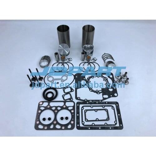 For kubota ZB600 ovrehaul kit STD with liner kit complete gasket kit engine bearings valve kit