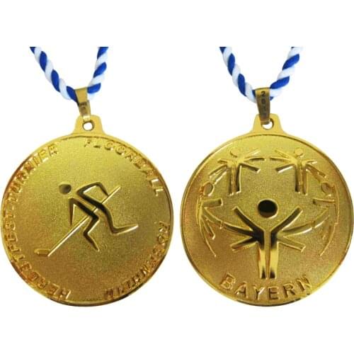 Custom medals low price custom 3D gold color Sports Medals with Ribbon cheap OEM metal medals