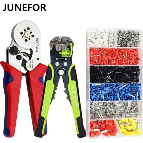 JUNEFOR edc Tools Multi-tool Crimping Pliers Wire Stripper Electric Tools Kit Clamp Combination Cable Stripper Crimping Pliers