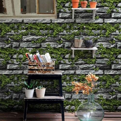 Brick Wallpaper 3D Retro Stone Wallpaper Cafe Bar Restaurant Hotpot Shop Wall Papers For Walls 3D PVC Waterproof Papel De Parede