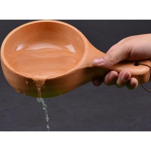 New Fashion Water Spoon Wooden Spoon Shower Supplies Bath Tub Foot Bath Tub Bathroom Accessories Shower Accessories Household