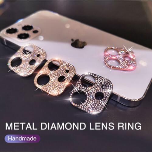 2021 Luxury Metal Camera Lens Protector Film On For iPhone 12 11 Pro Max Glass For iPhone 11 12 Pro Max Back Lens Protector Film