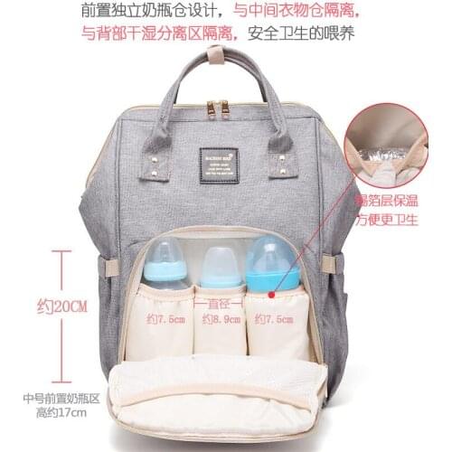 Fashion Mummy Maternity Nappy Bag Large Capacity Baby Bag Travel Backpack Nursing Bag for Baby Care Nappy Hand Bag