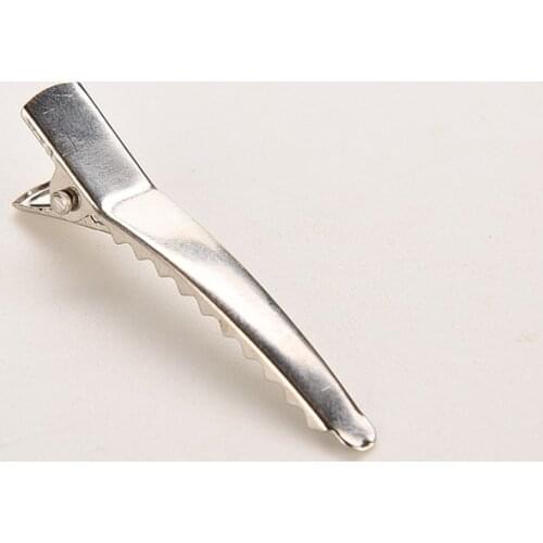 NEW 50Pcs 35/45mm Flat Metal Single Prong Alligator Hair Clip For Hair Hairpins Barrette Bow Diy Clips Base For Women Girls