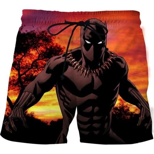 The New 3D printed animal print beach pants Mens surf pants Summer running pants Mens quick-drying breathable plus size shorts