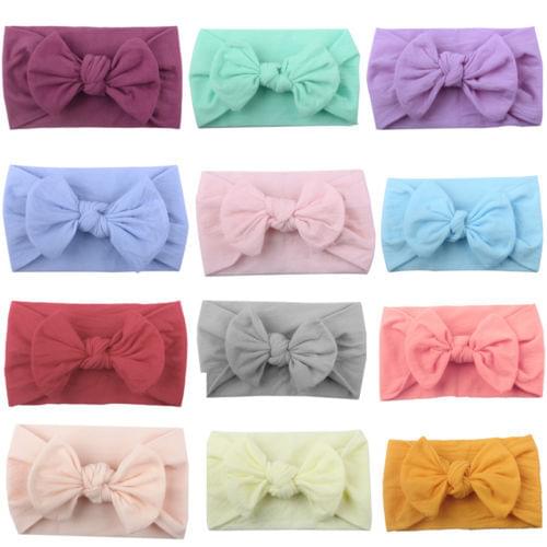 Solid Elastic Headband Baby Girls Women Child Kids Hairband Accessories