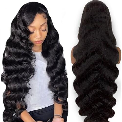 YMS Body Wave Remy Human Hair Lace Wigs Natural Color Lace Front Wigs 13x4 Lace Wig For Black Women