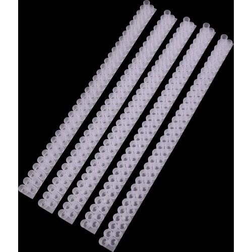 Useful Beekeeping Tool Plastic Queen Bee Device Apiculture Durable Double Row Strip Beehive Garden Supplies Equipment 5pcs