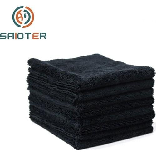 1Pcs New Microfiber Auto Detailing Towel 40x40cm 400GSM Ultra Soft Edgeless Towel Perfect For Car Washing Paint Care Accessory