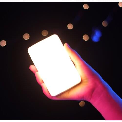 VL120 3200K-6500K LED Video Light for DSLR Camera Light With Soft Box RGB Color Filter Cold Shoe Pocket Fill Light 6 colors