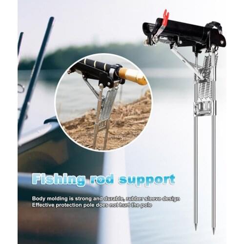 Rust-Proof Portable Adjustable Sensitivity Folding Fishing Bracket for Outdoor