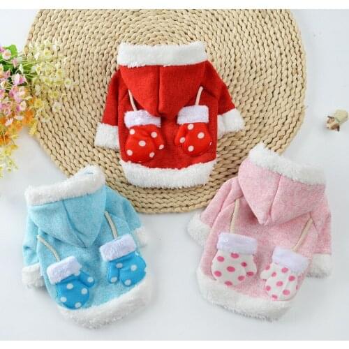 Hot Sale Winter Pet Dog Clothes Super Warm Knitting Jacket For Small Dogs Cute Dog Coat Thicken Fleece Hoodies For Chihuahua