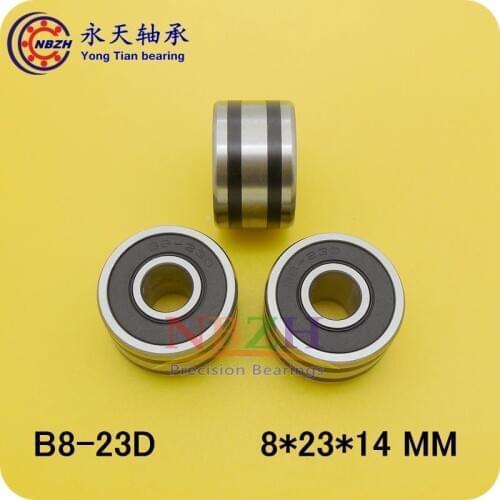 10pcs High quality ABEC-5 Z2V2 B8-85D B8-23D 608RS 608 high quality Auto bearing 8*23*14 mm