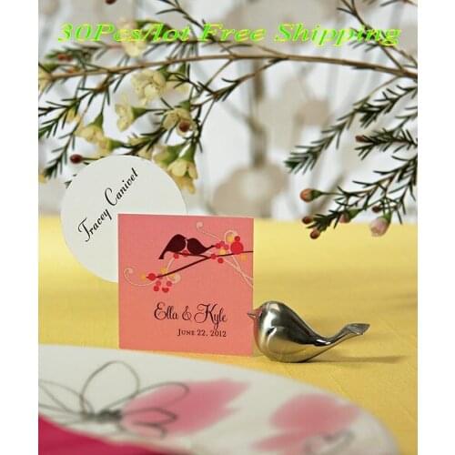 30 Pieces/lot) Love birds Wedding Card Holder For baby birthday Party Favors and Wedding decoration gift favors