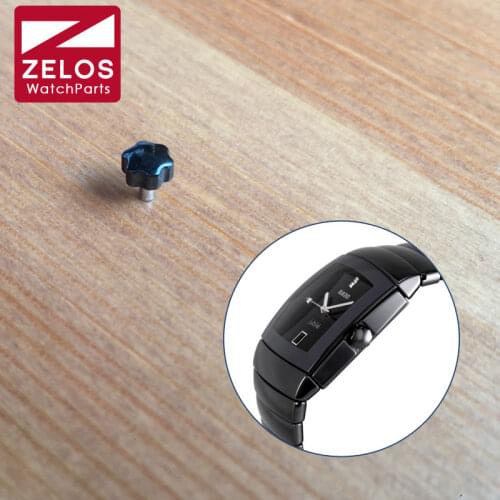 4.5mm waterproof ceramic +steel watch crown for Radoo Sintra automatic /quartz watch