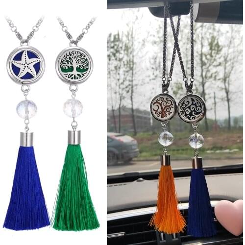 Car Perfume Decoration Air Freshener Car Perfume Diffuser Starfish Tassel Pendant Hanging Ornaments Car Hanging Accessories