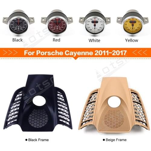 Car Stopwatch for Porsche Cayenne 2011 - 2017 Interior Dashboard Meter Clock Compass Time Electronic Accessional