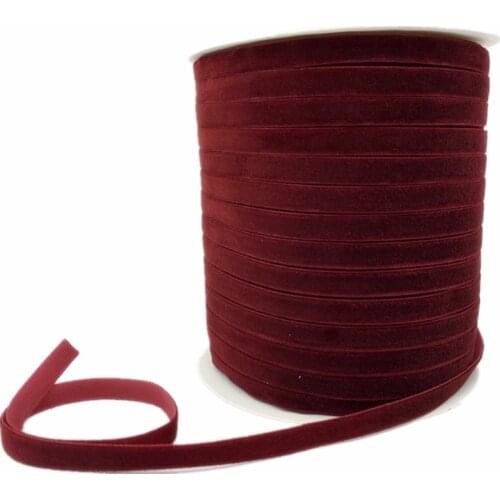 6/10/15/20/25/38mm DeepRed Velvet Ribbon Handmade Wedding Party Decoration Ribbon For Gift Wrapping DIY Hair Bowknot