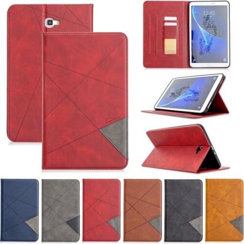 Case For Samsung Galaxy Tab A A6 10.1" 2016 T585 T580 SM-T580 T580N Cover Smart PU leather Card slot Stand Tablets wallet Case