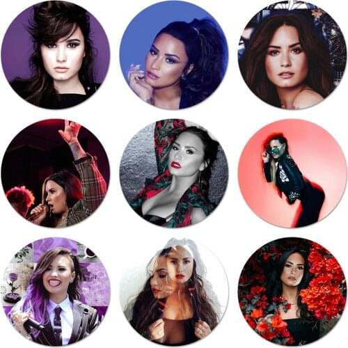 Demi Lovato Icons Pins Badge Decoration Brooches Metal Badges For Backpack Decoration 58mm