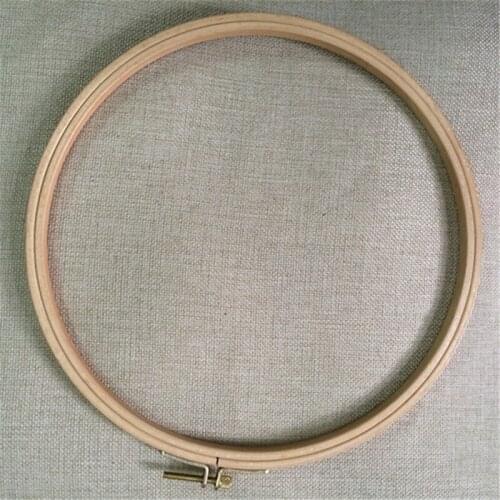 WRMHOM9.45 Inch 24cm Wooden Embroidery Hoops Hand Stitching Hoop Cross Stitch Hoop Framing Hoop