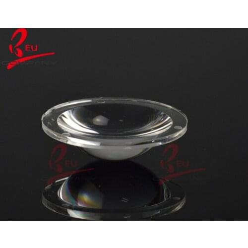 Diameter 23mm High Power Led optical Lenses Transparent surface Flashlight Aspheric Photics Glass Plano-Convex Lens