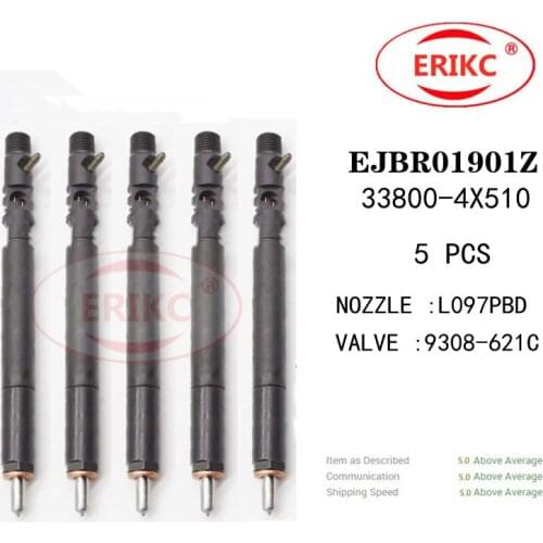ERIKC 5 PCS EJBR01901Z Auto Accessory Injectors EJBR 019 01Z OEM 33800-4X510 FOR Delphi injector