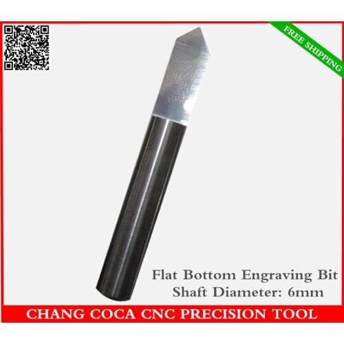 6mm,Freeshipping CNC engraving bit,Tungsten steel solid carbide end mill,woodworking insert router bit,PVC,MDF,Acrylic,Wood