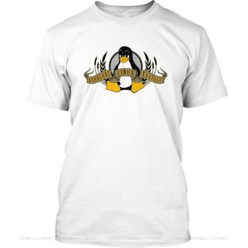 Cotton Shirts Cheap Wholesale Short Sleeve Printing Machine Crew Neck Mens Arrogant Linux Elitist Hip-hop T Shirts