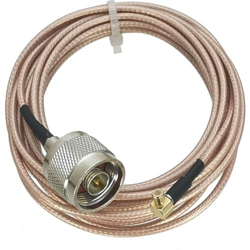 RG316 Cable N Male Plug to MCX Male Plug Right angle Jumper pigtail 4inch~10M